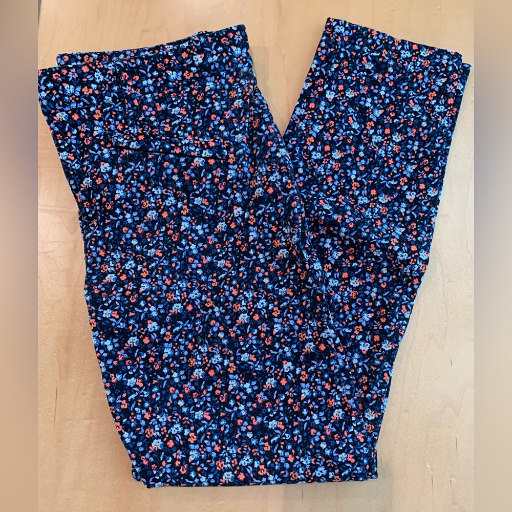 GAP Skinny Ankle Pants - Floral Pants - Size 4
